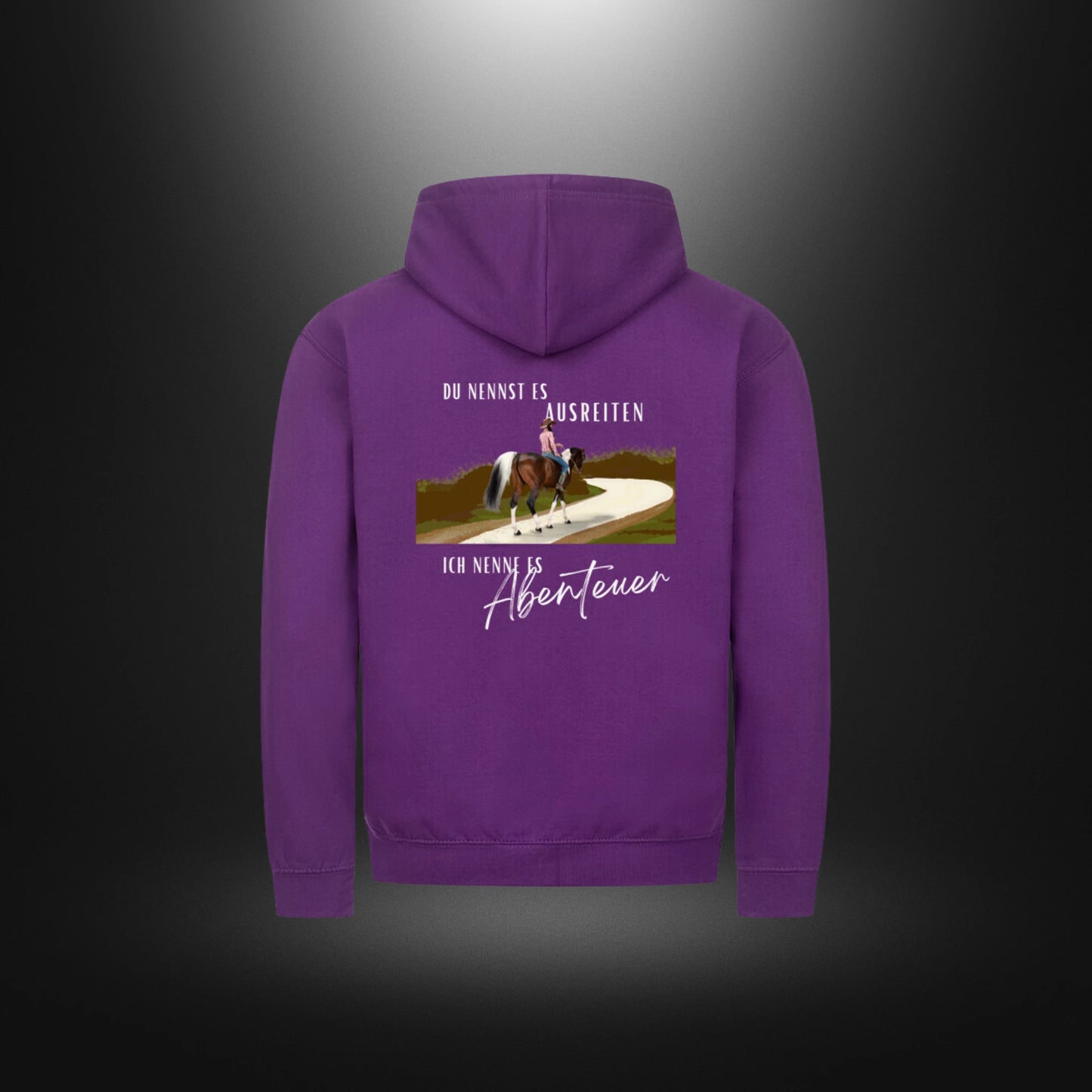 Classic Zipper Hoodie Unisex - DU NENNST ES AUSREITEN, ICH NENNE ES Abenteuer