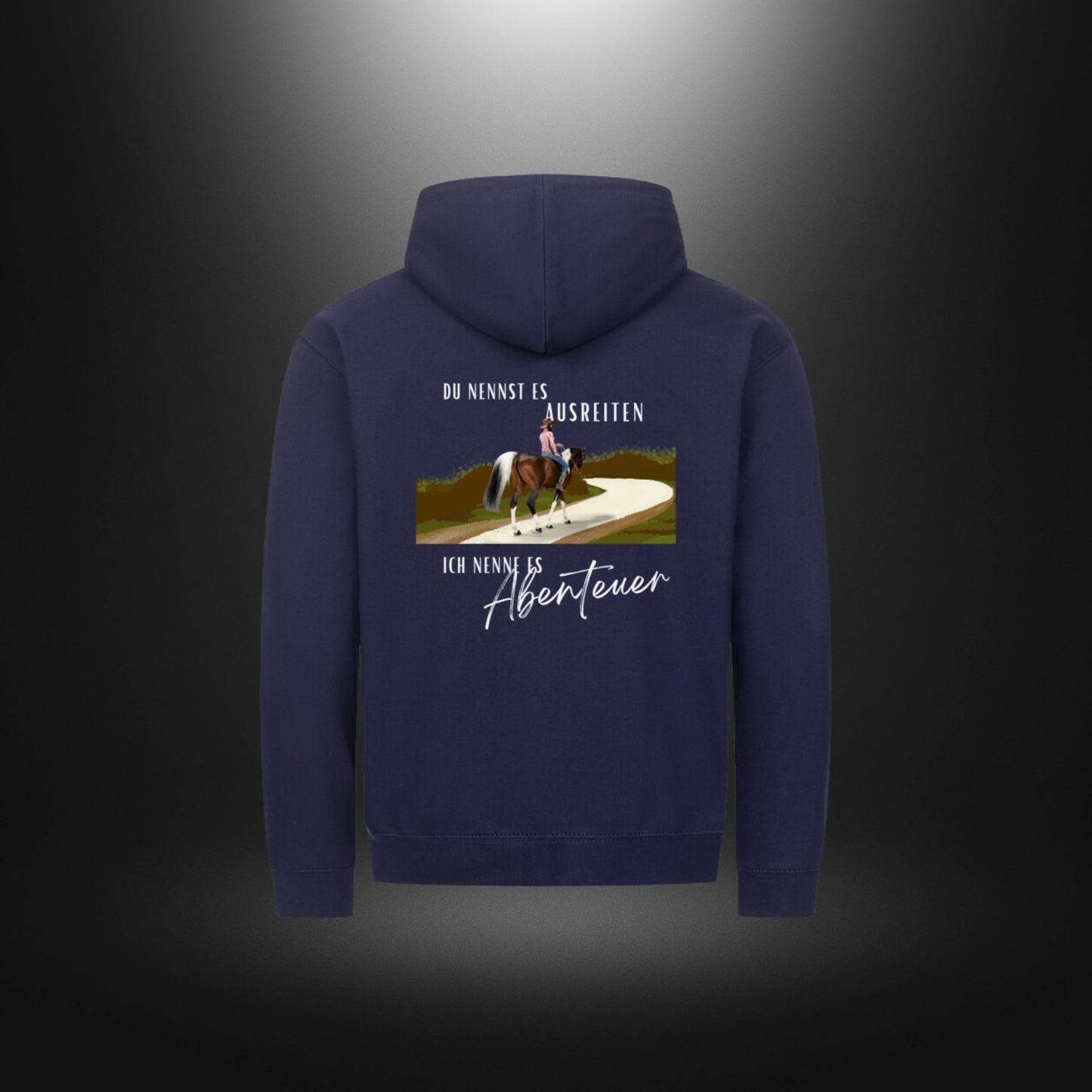 Classic Zipper Hoodie Unisex - DU NENNST ES AUSREITEN, ICH NENNE ES Abenteuer
