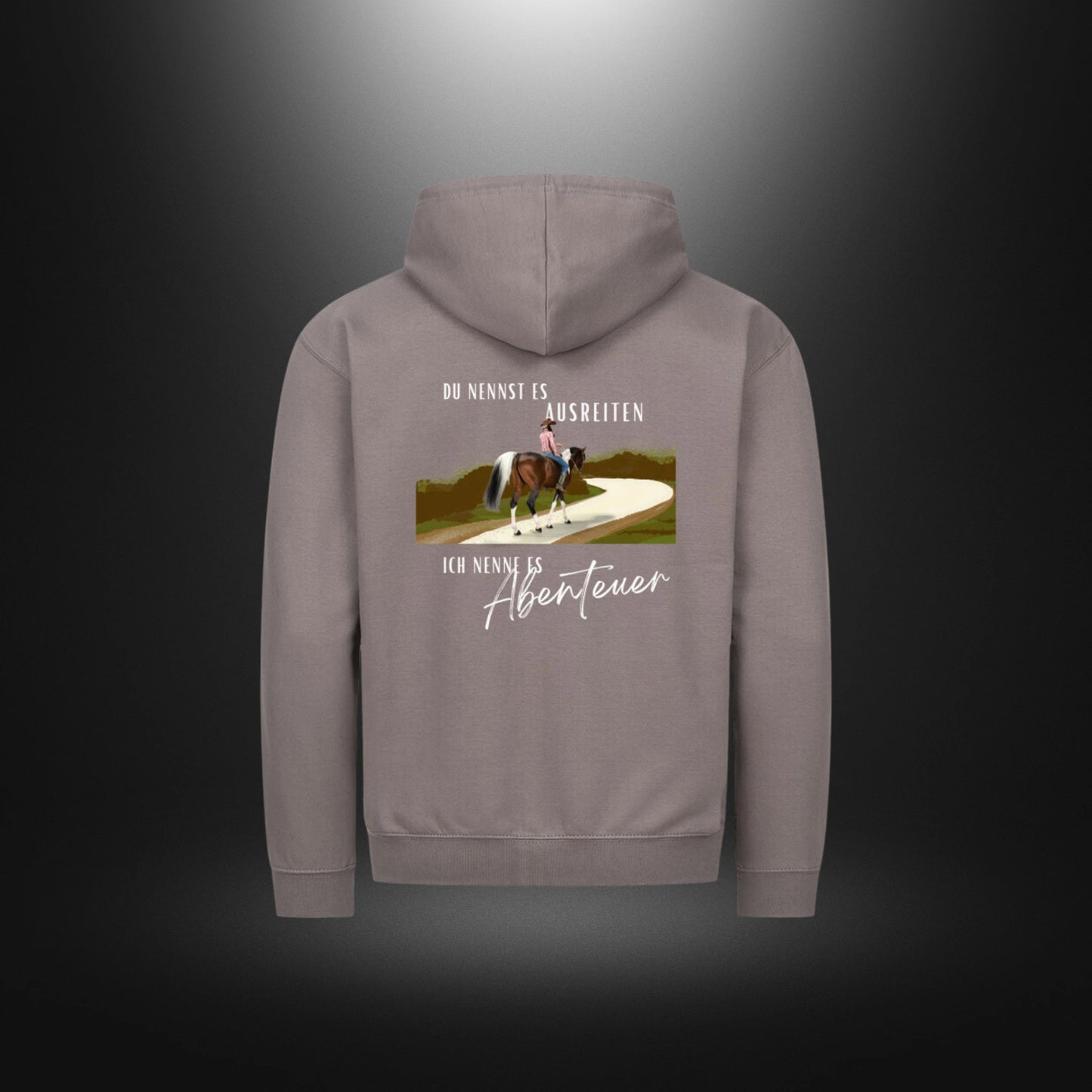 Classic Zipper Hoodie Unisex - DU NENNST ES AUSREITEN, ICH NENNE ES Abenteuer