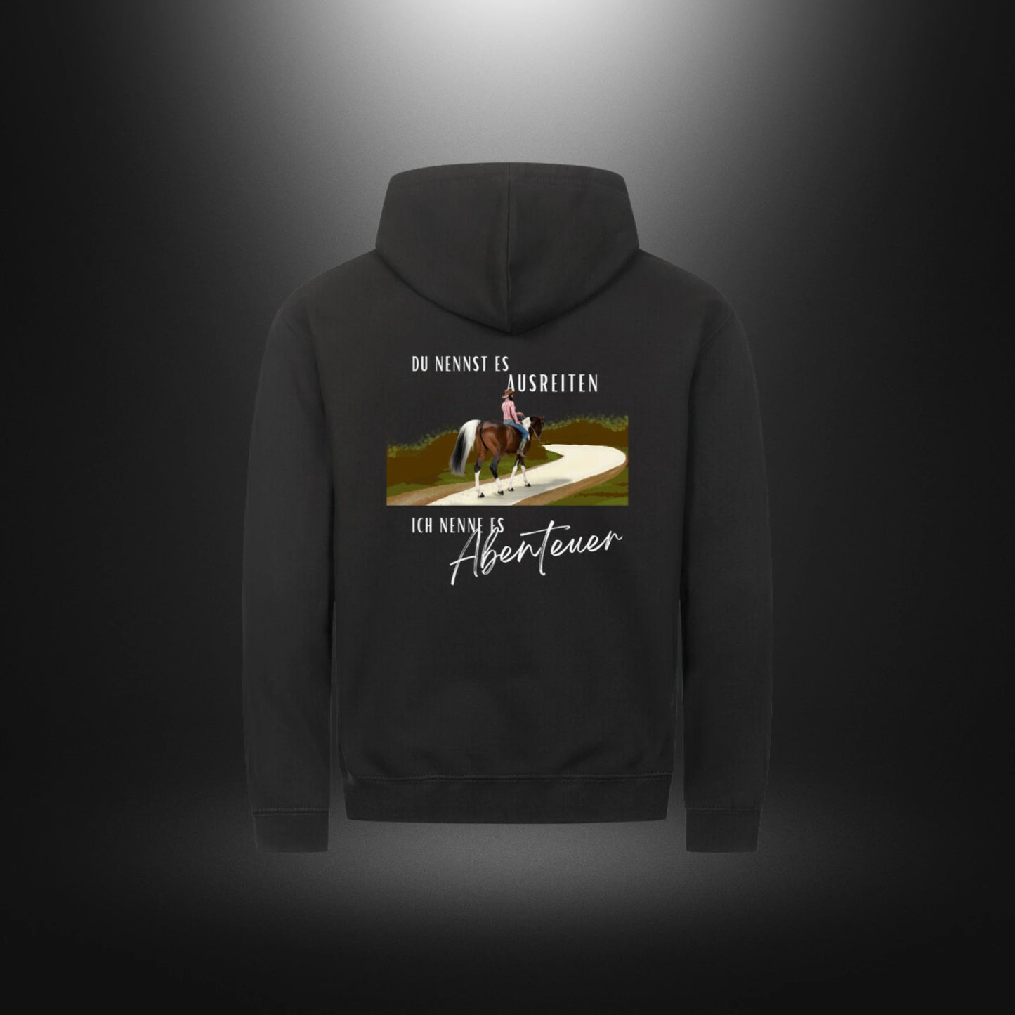 Classic Zipper Hoodie Unisex - DU NENNST ES AUSREITEN, ICH NENNE ES Abenteuer