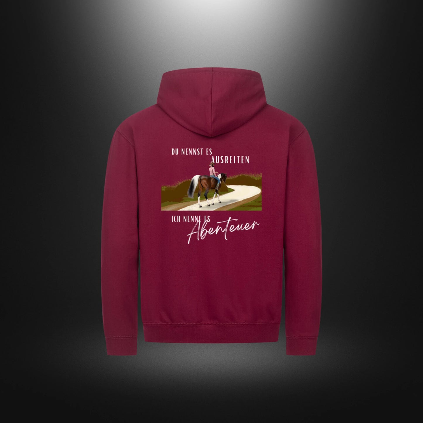 Classic Zipper Hoodie Unisex - DU NENNST ES AUSREITEN, ICH NENNE ES Abenteuer
