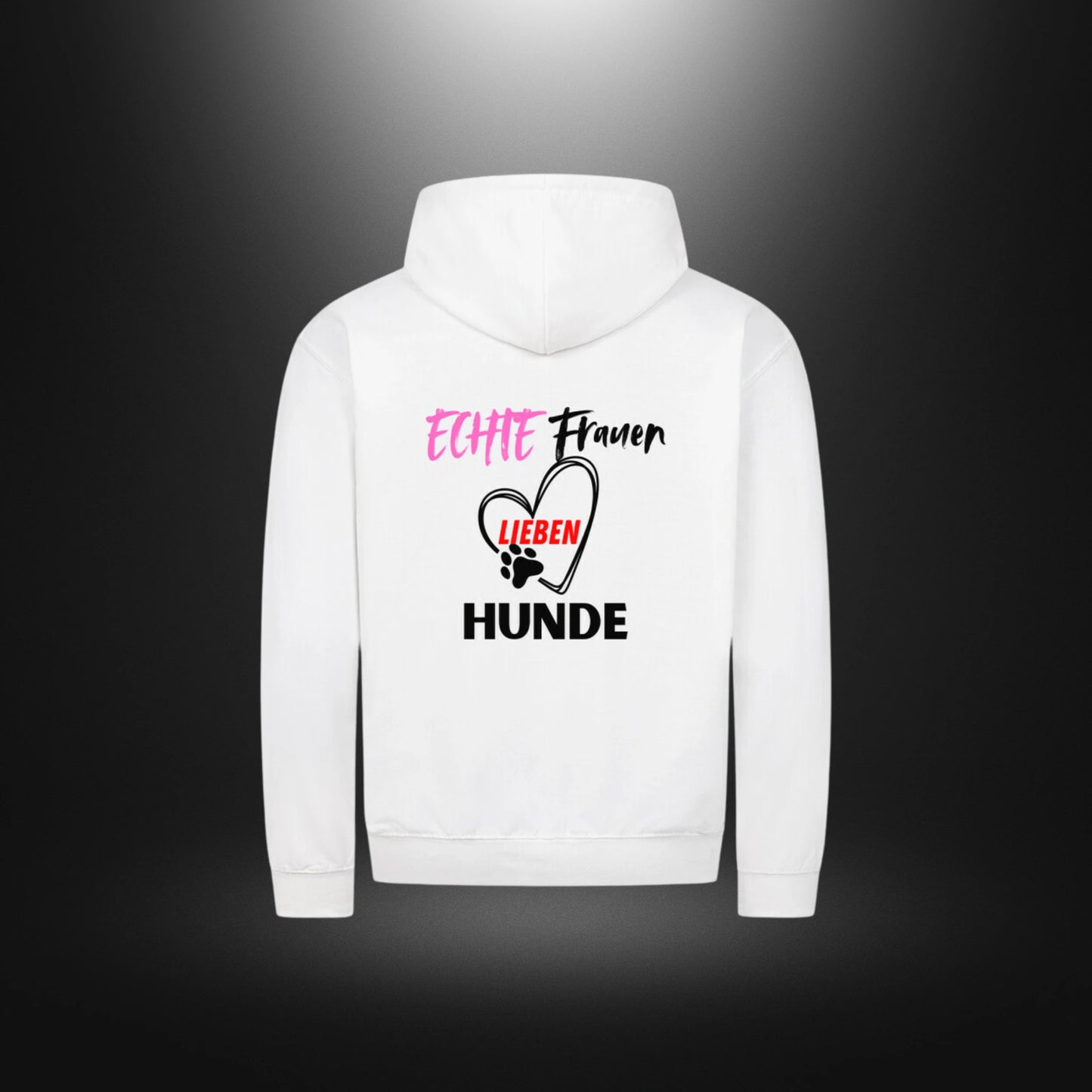 Classic Zipper Hoodie Unisex - ECHTE Frauen LIEBEN HUNDE