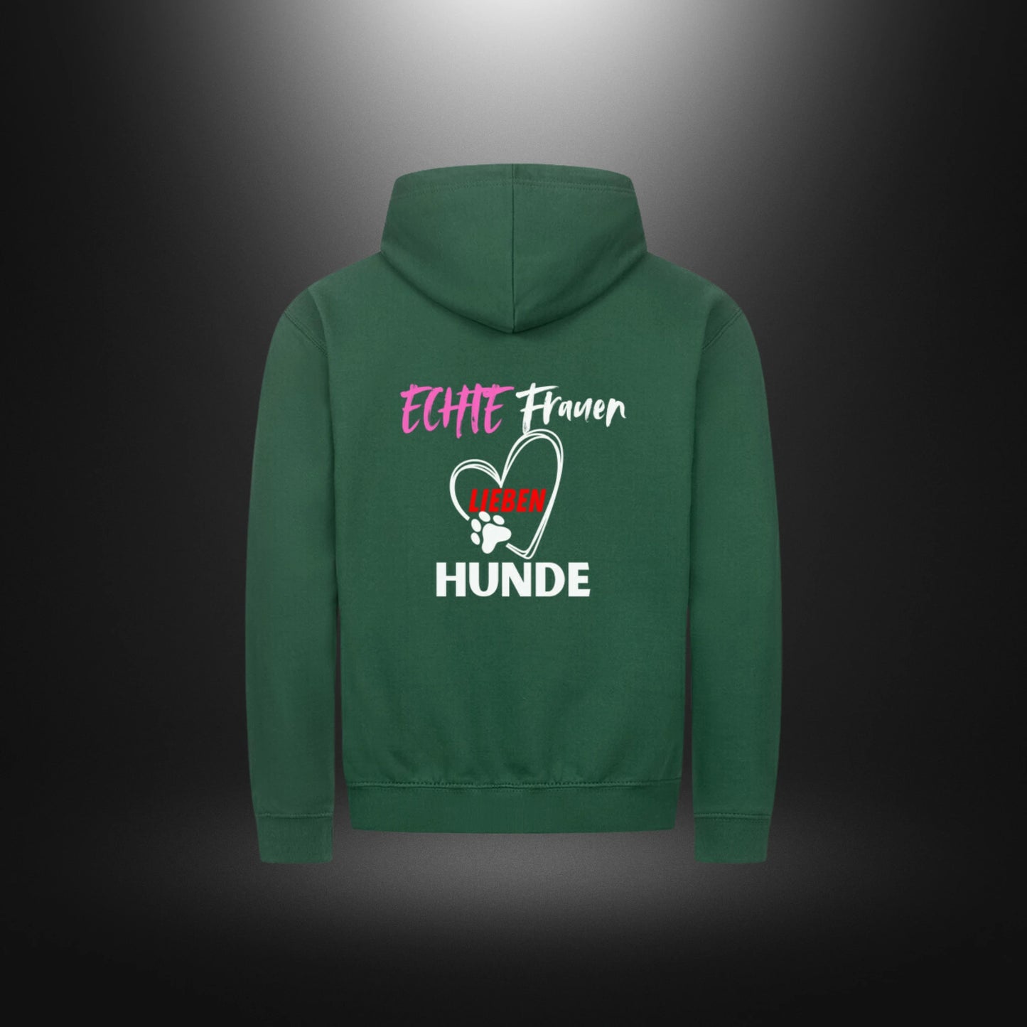 Classic Zipper Hoodie Unisex - ECHTE Frauen LIEBEN HUNDE