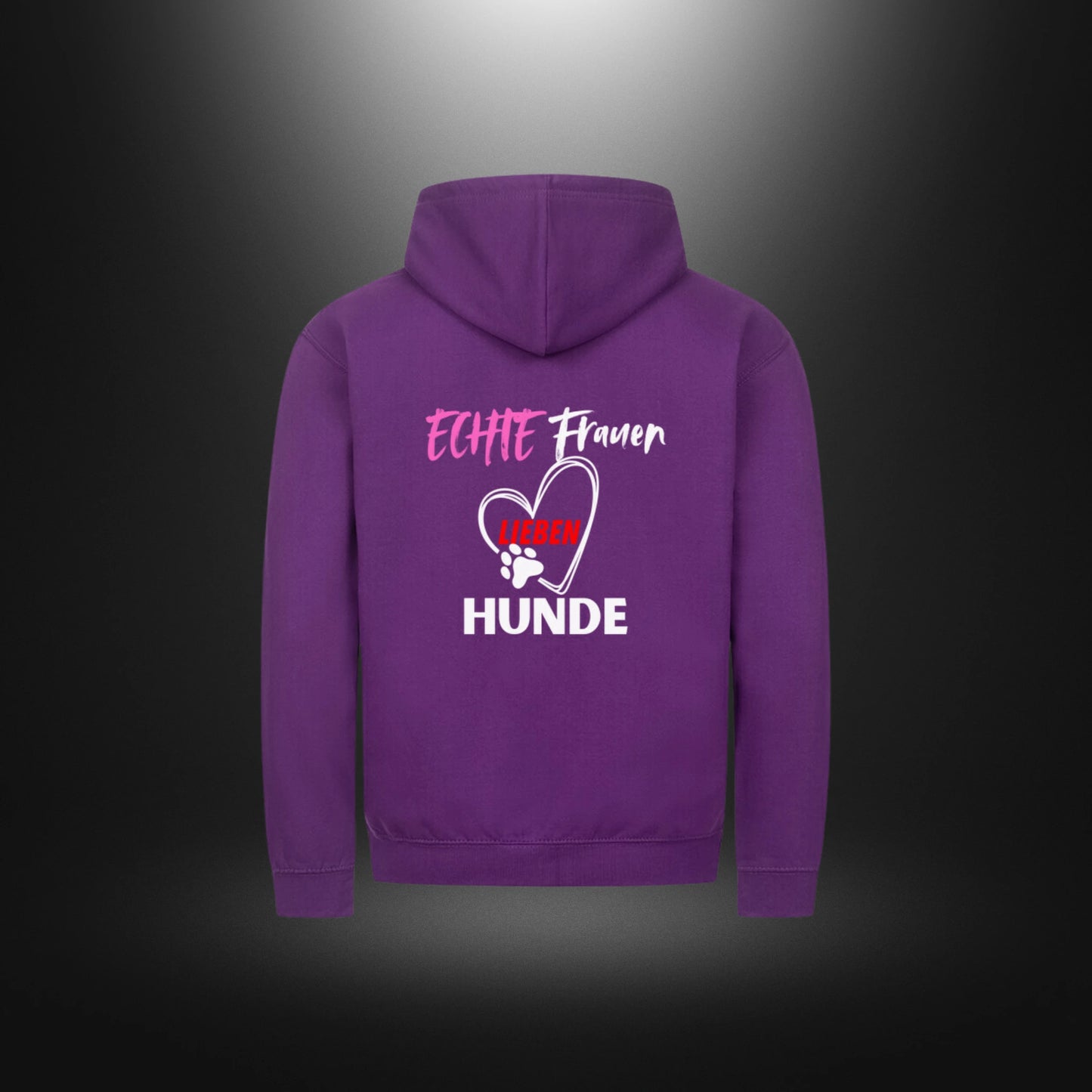Classic Zipper Hoodie Unisex - ECHTE Frauen LIEBEN HUNDE