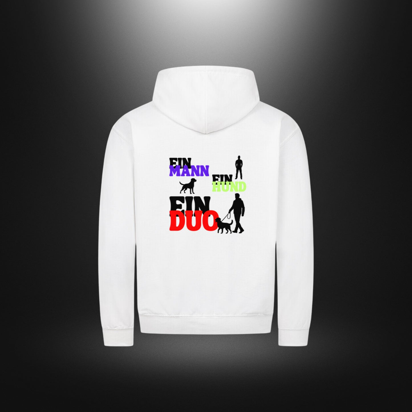 Classic Zipper Hoodie Unisex - EIN MANN EIN HUND EIN DUO