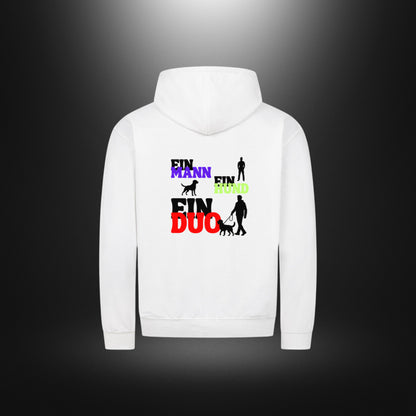 Classic Zipper Hoodie Unisex - EIN MANN EIN HUND EIN DUO