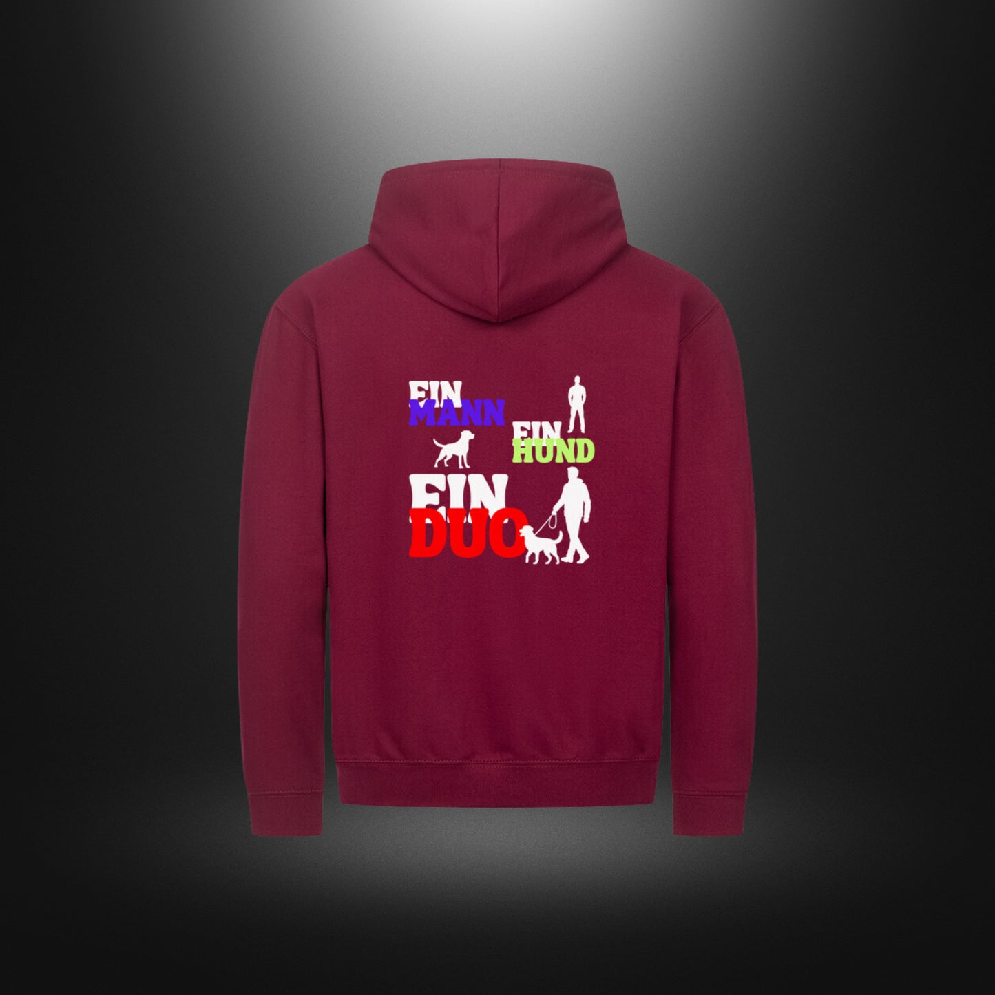 Classic Zipper Hoodie Unisex - EIN MANN EIN HUND EIN DUO