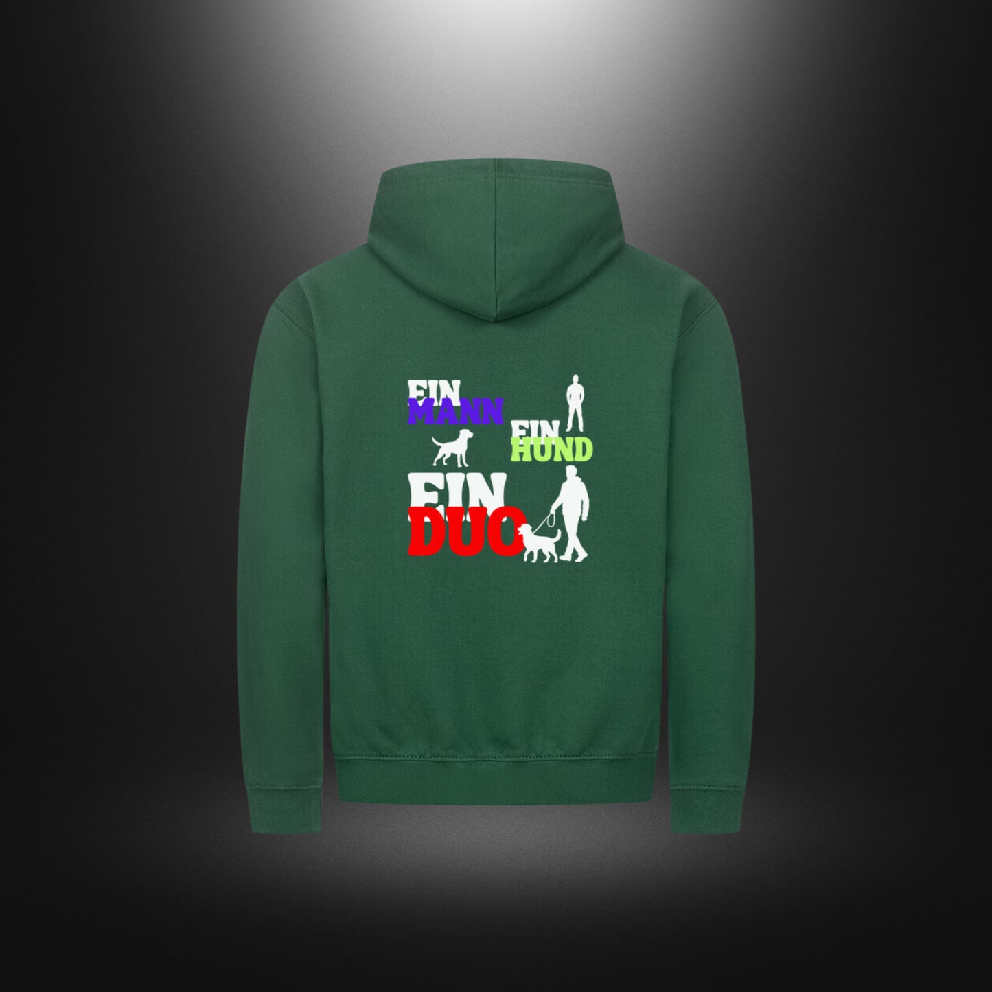 Classic Zipper Hoodie Unisex - EIN MANN EIN HUND EIN DUO