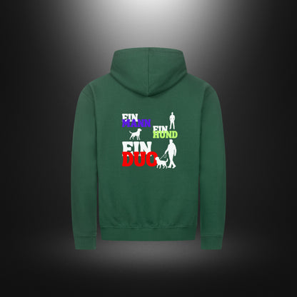 Classic Zipper Hoodie Unisex - EIN MANN EIN HUND EIN DUO