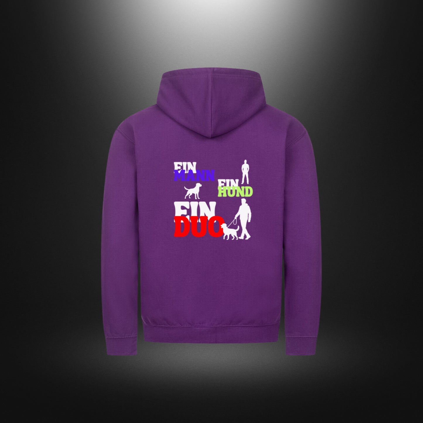 Classic Zipper Hoodie Unisex - EIN MANN EIN HUND EIN DUO