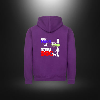 Classic Zipper Hoodie Unisex - EIN MANN EIN HUND EIN DUO
