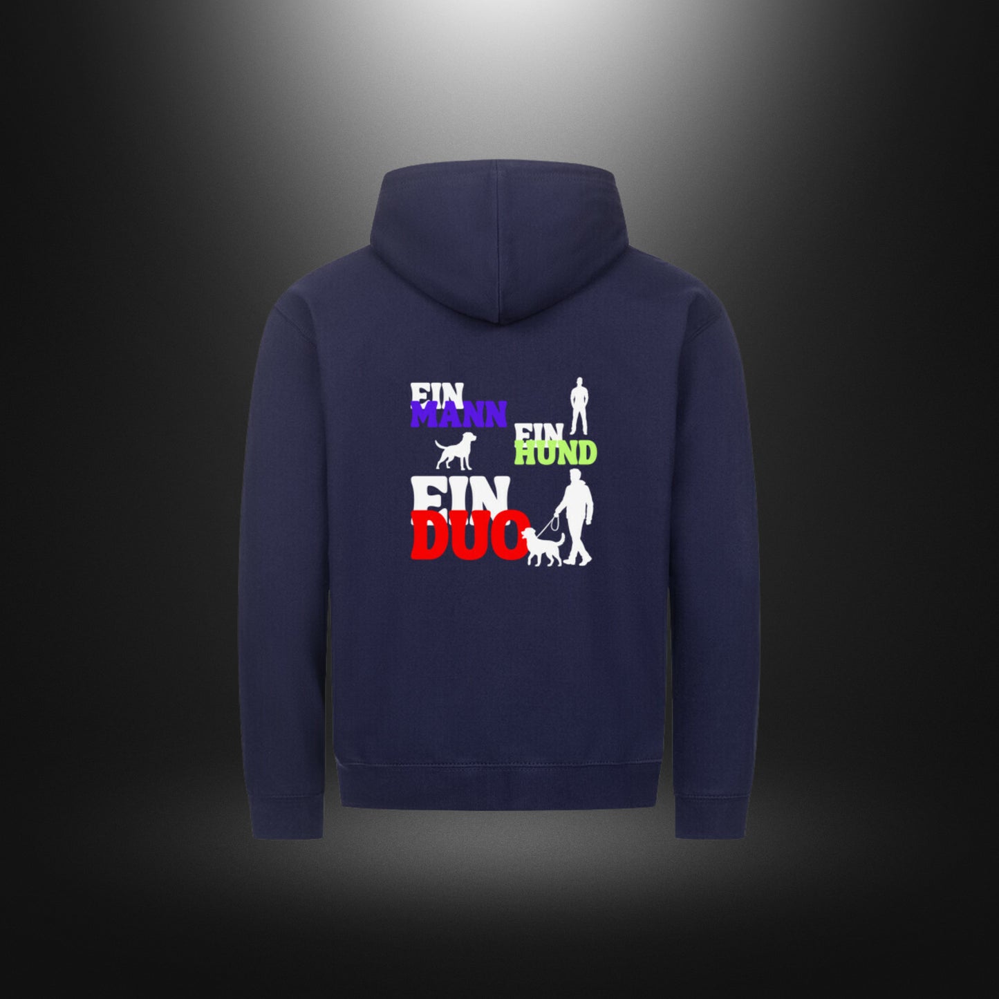 Classic Zipper Hoodie Unisex - EIN MANN EIN HUND EIN DUO