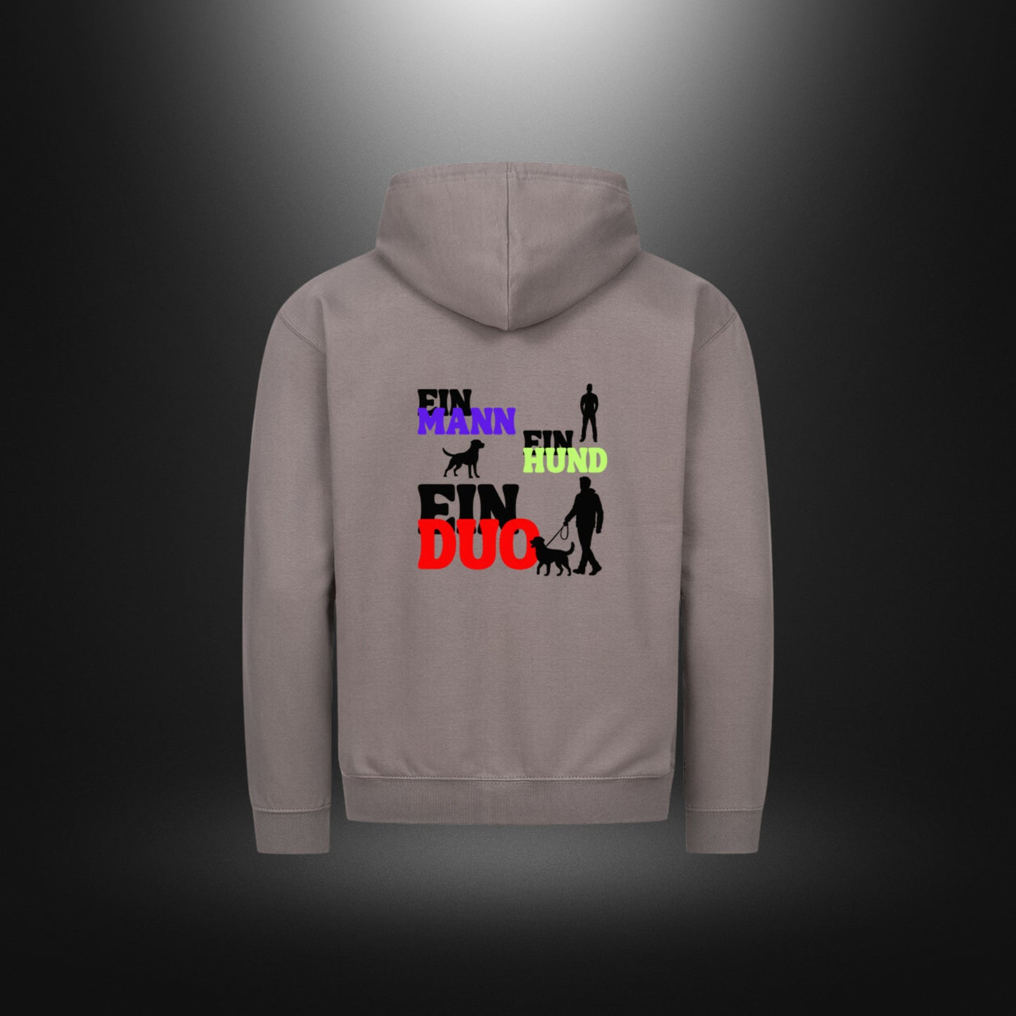 Classic Zipper Hoodie Unisex - EIN MANN EIN HUND EIN DUO