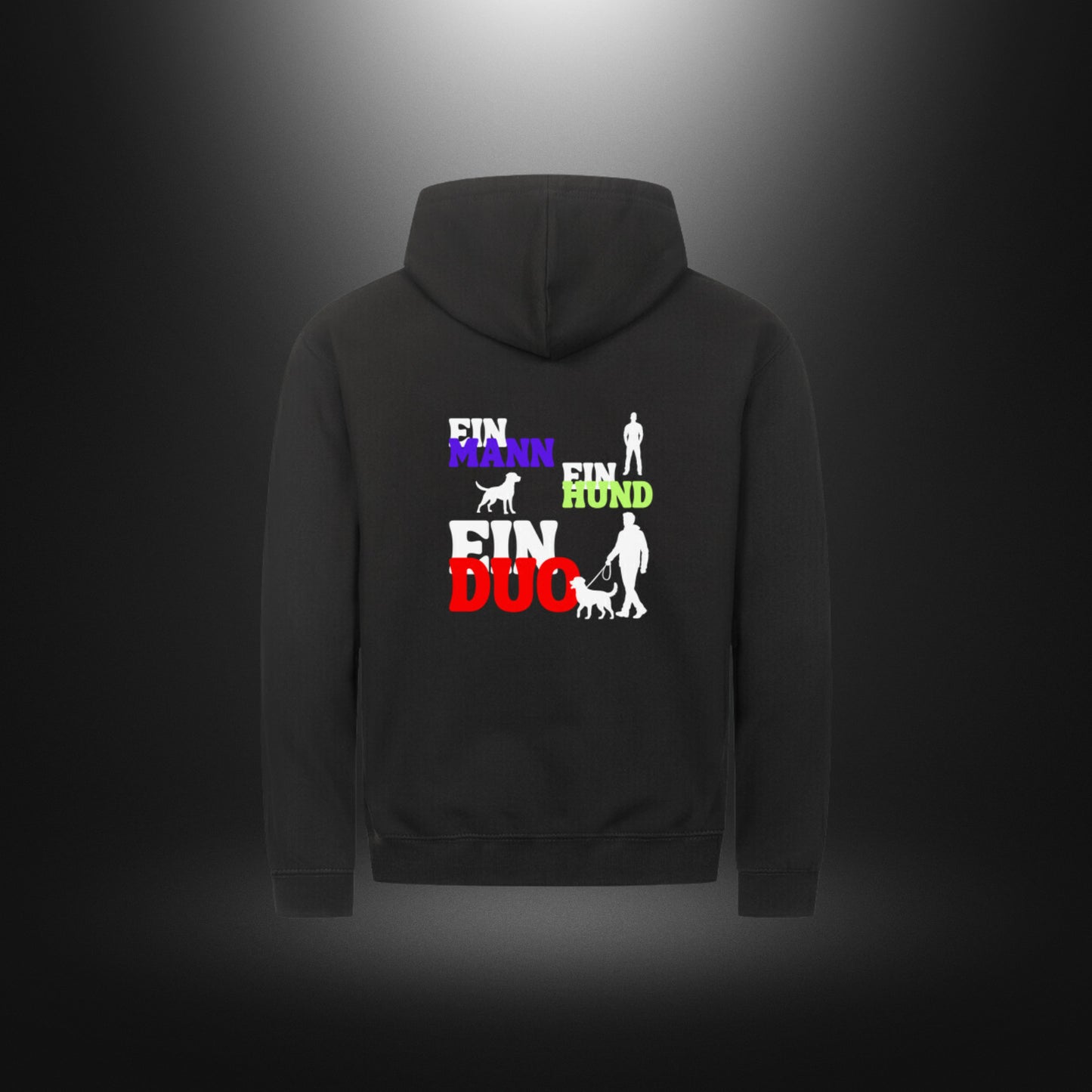 Classic Zipper Hoodie Unisex - EIN MANN EIN HUND EIN DUO
