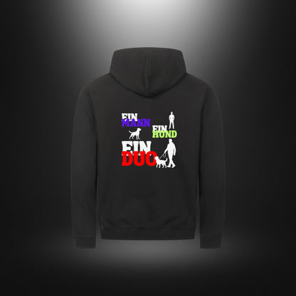 Classic Zipper Hoodie Unisex - EIN MANN EIN HUND EIN DUO