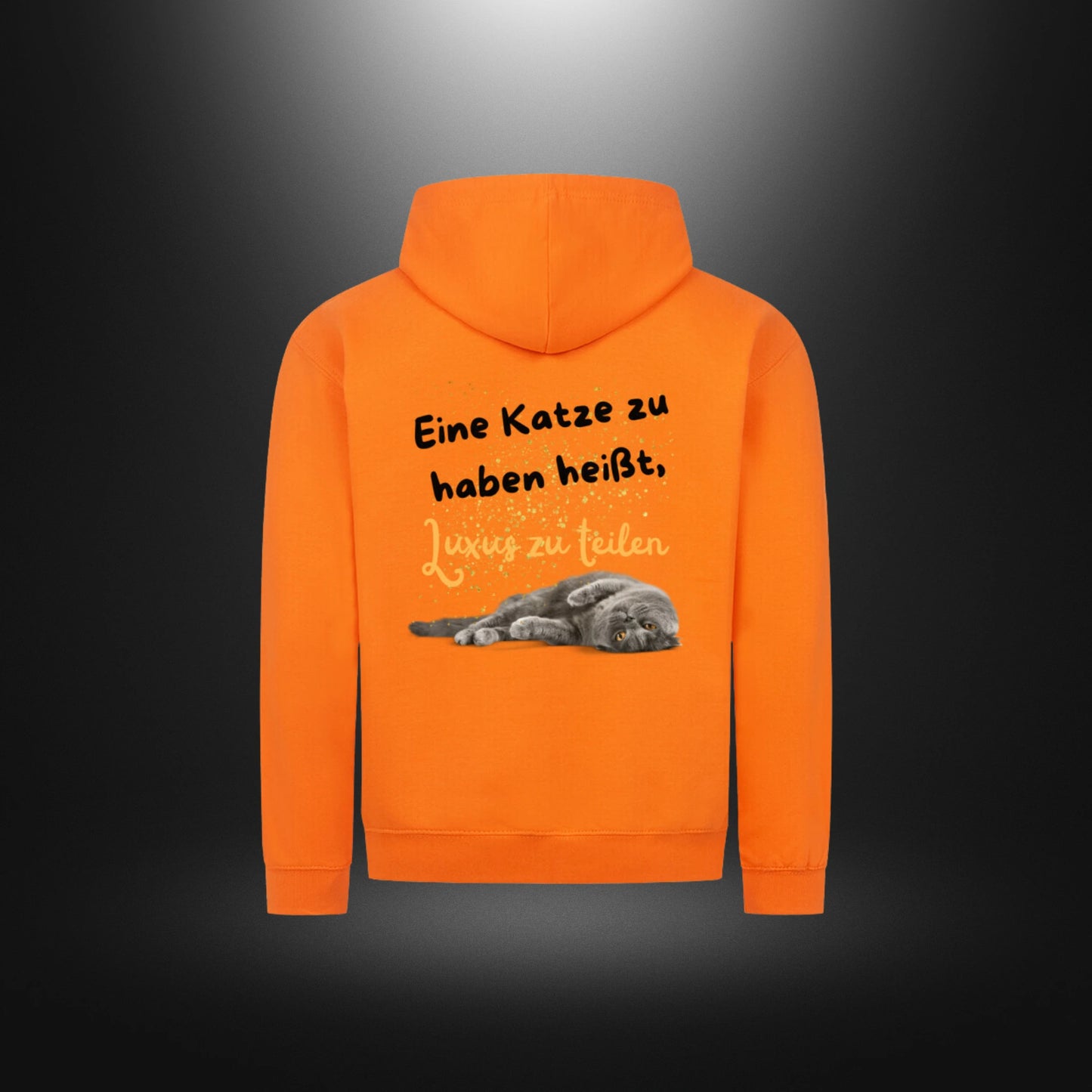 Classic Zipper Hoodie Unisex - Eine Katze zu haben heißt, Luxus zu teilen