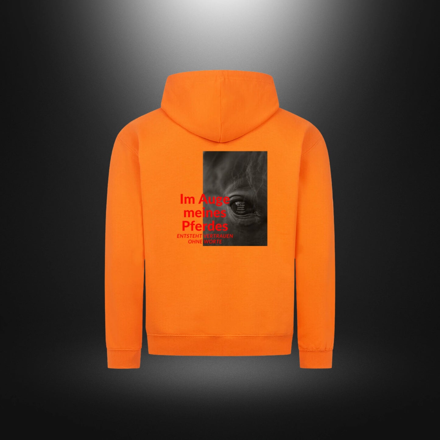 Classic Zipper Hoodie Unisex - Im Auge meines Pferdes ENTSTEHT VERTRAUEN OHNE WORTE