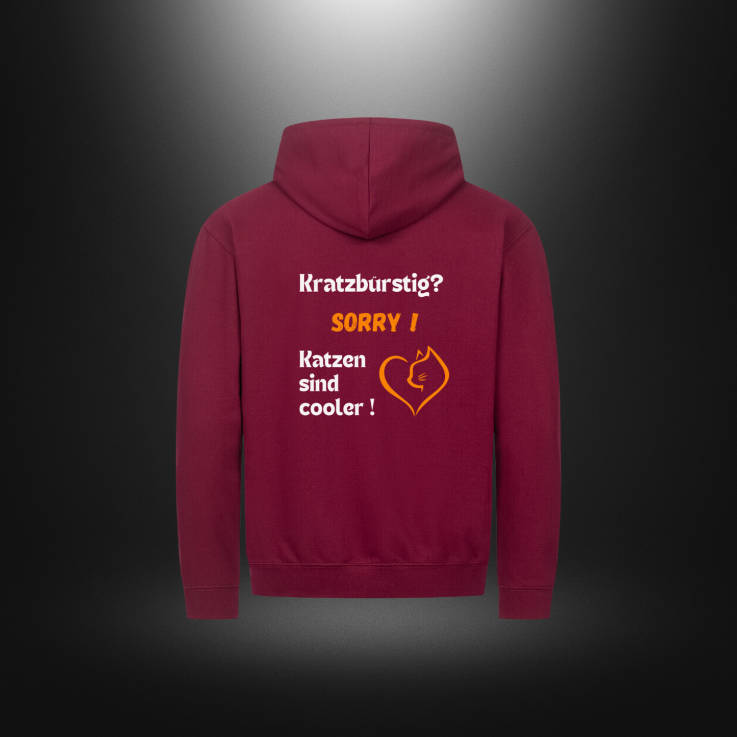 Classic Zipper Hoodie Unisex - Kratzbürstig? SORRY ! Katzen sind cooler !