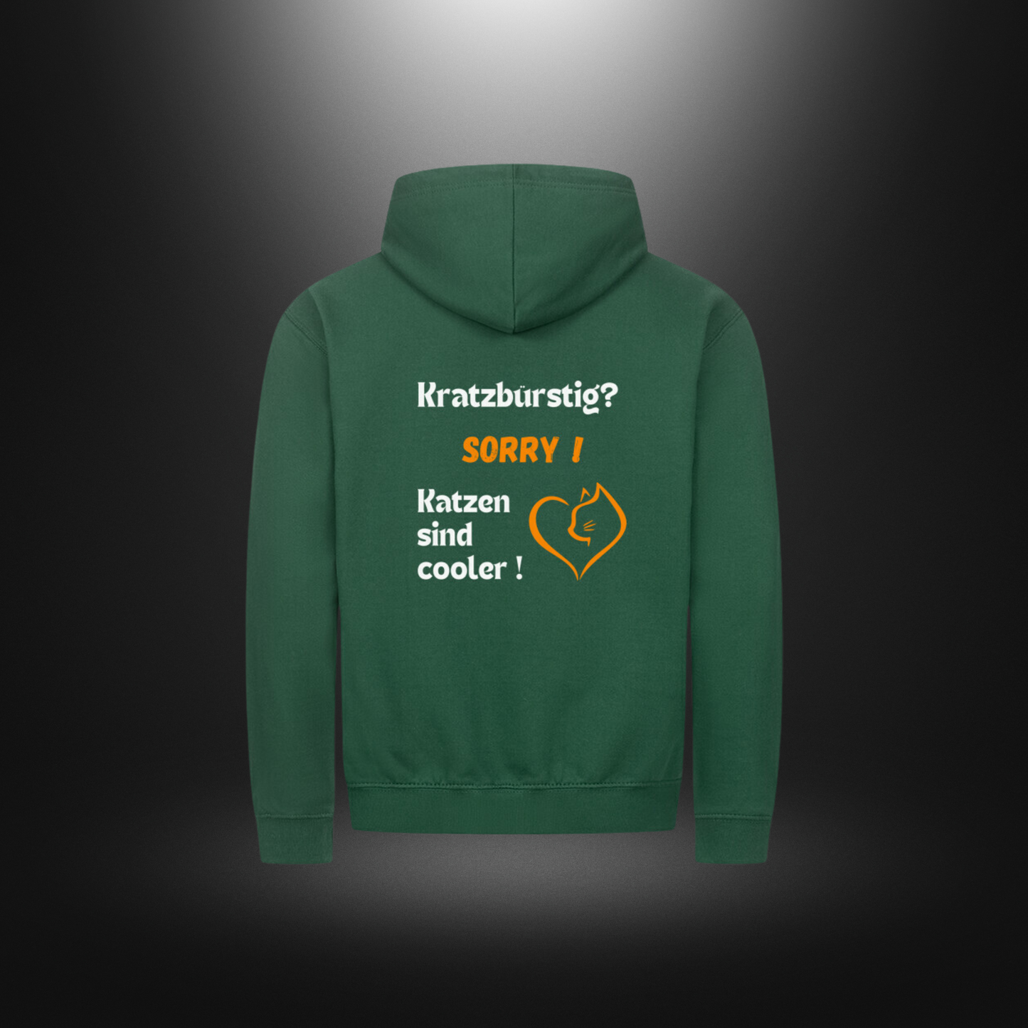Classic Zipper Hoodie Unisex - Kratzbürstig? SORRY ! Katzen sind cooler !
