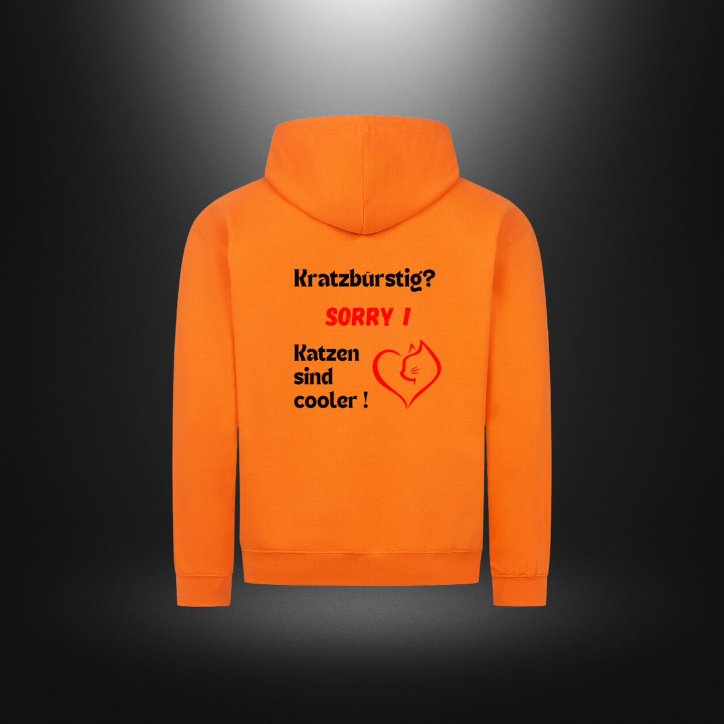 Classic Zipper Hoodie Unisex - Kratzbürstig? SORRY ! Katzen sind cooler !