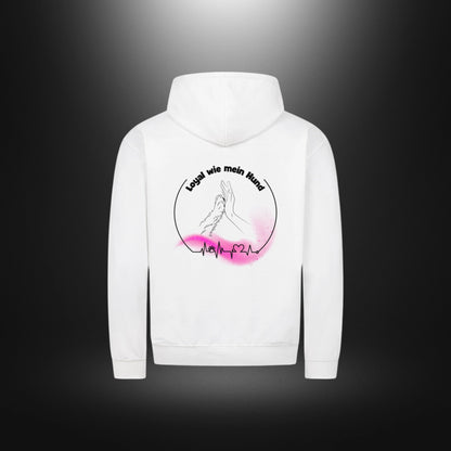 Classic Zipper Hoodie Unisex - Loyal wie mein Hund