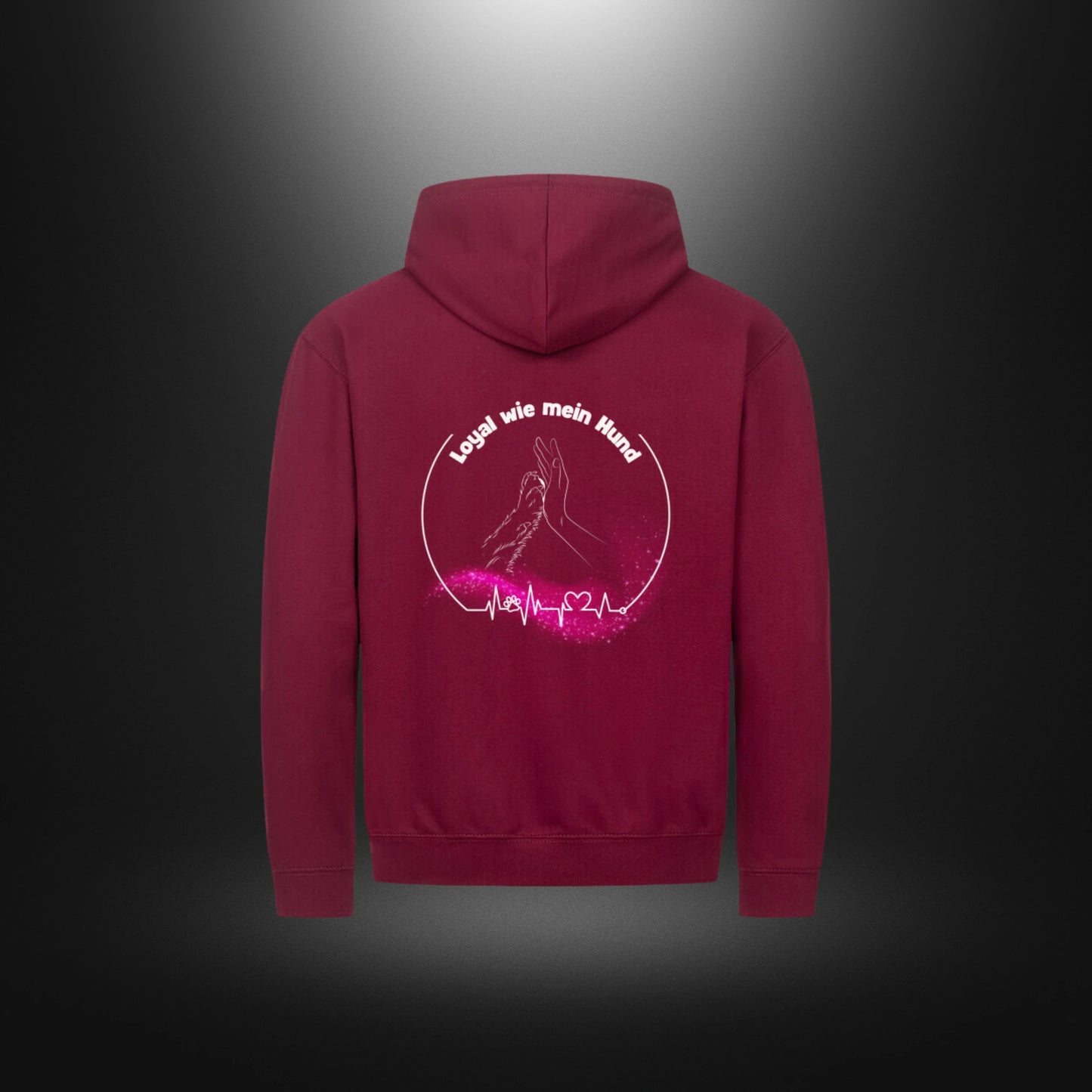 Classic Zipper Hoodie Unisex - Loyal wie mein Hund