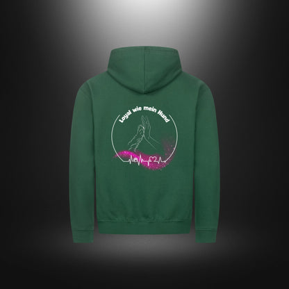 Classic Zipper Hoodie Unisex - Loyal wie mein Hund