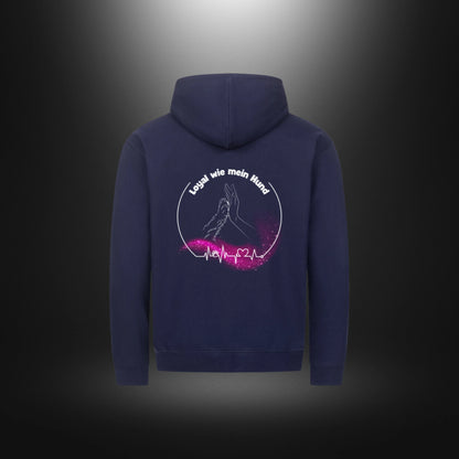Classic Zipper Hoodie Unisex - Loyal wie mein Hund