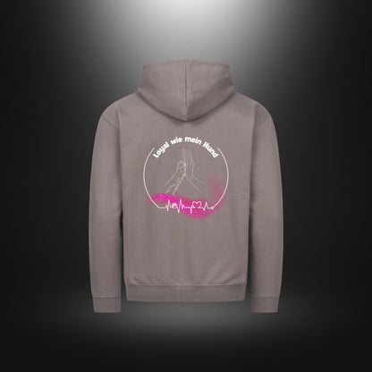 Classic Zipper Hoodie Unisex - Loyal wie mein Hund