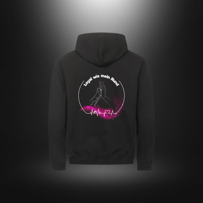 Classic Zipper Hoodie Unisex - Loyal wie mein Hund