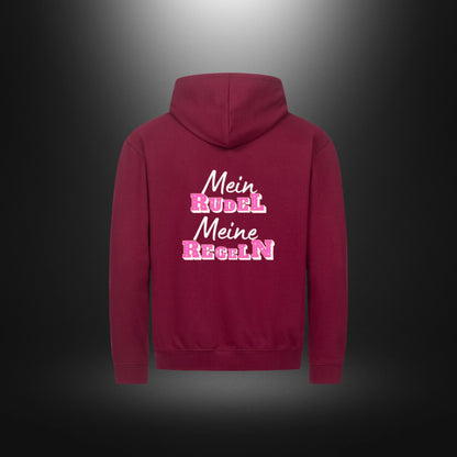 Classic Zipper Hoodie Unisex - Mein RUDEL Meine REGELN