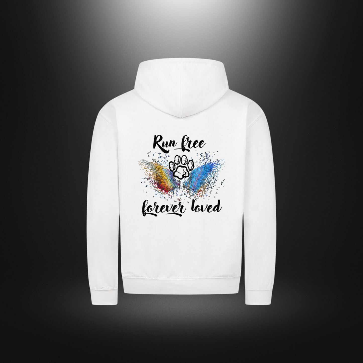 Classic Zipper Hoodie Unisex - Run free forever loved Hund