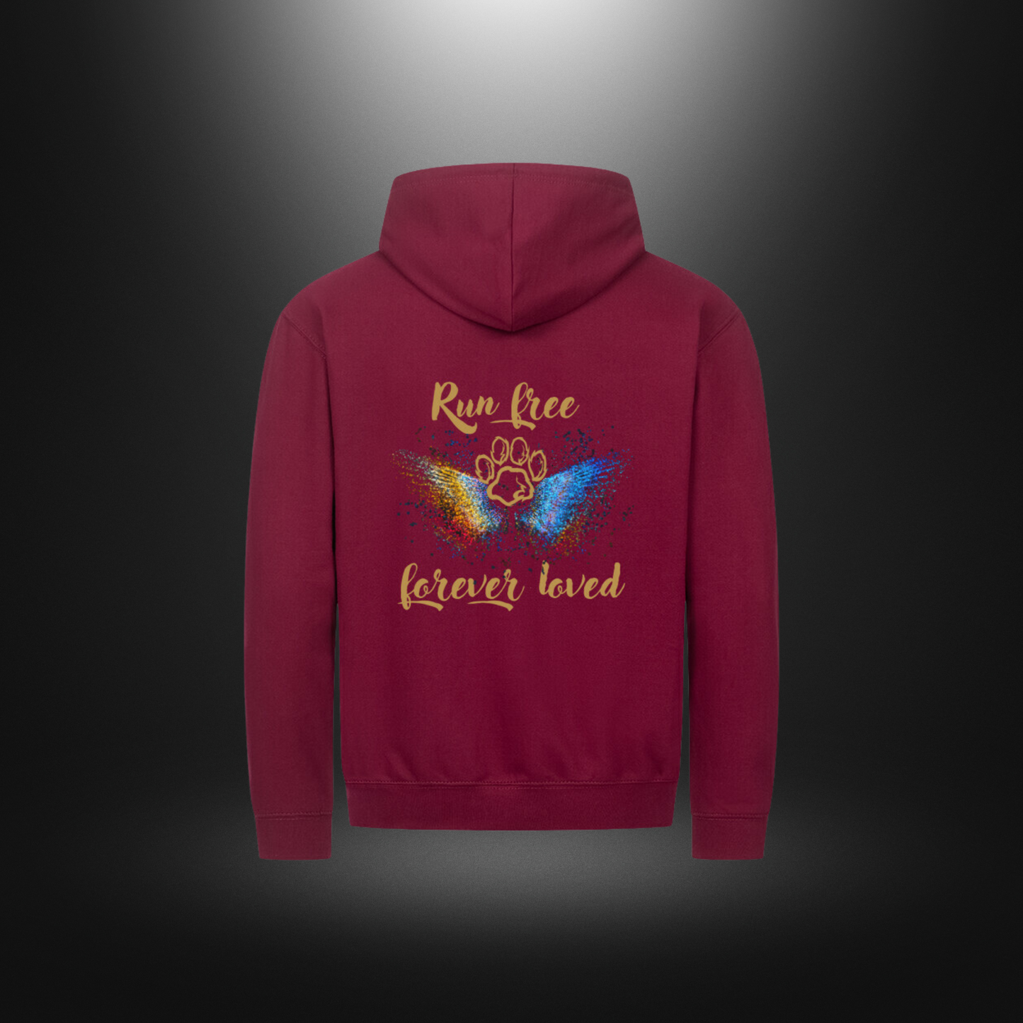 Classic Zipper Hoodie Unisex - Run free forever loved Hund