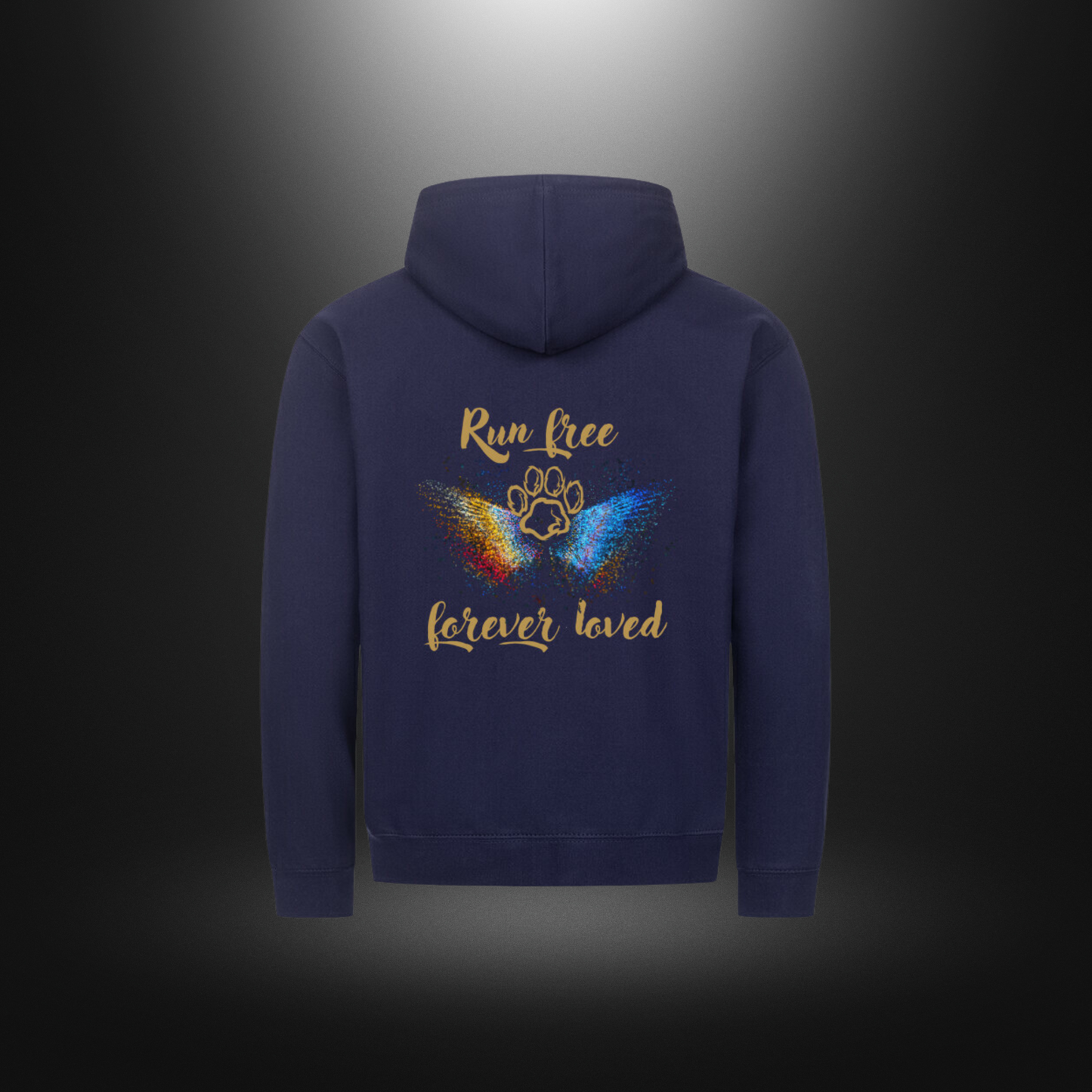 Classic Zipper Hoodie Unisex - Run free forever loved Hund