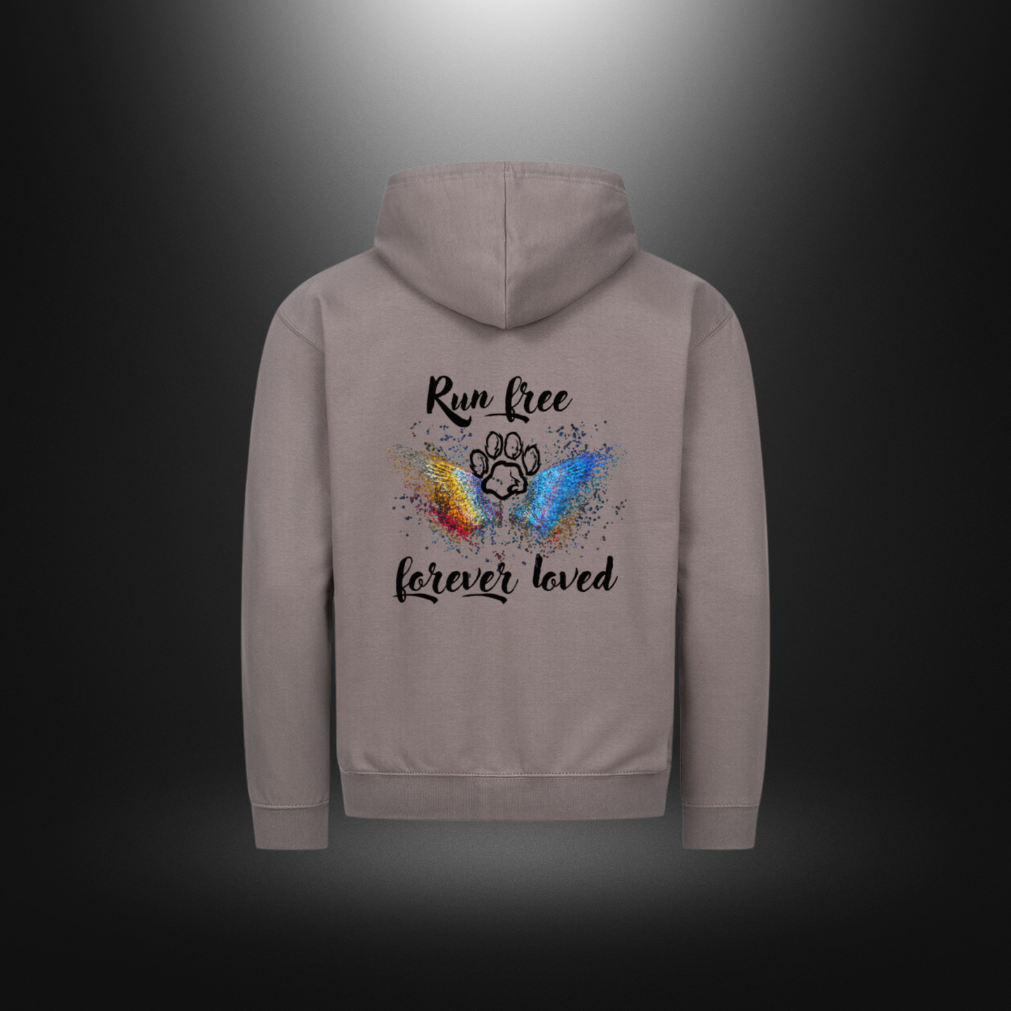 Classic Zipper Hoodie Unisex - Run free forever loved Hund