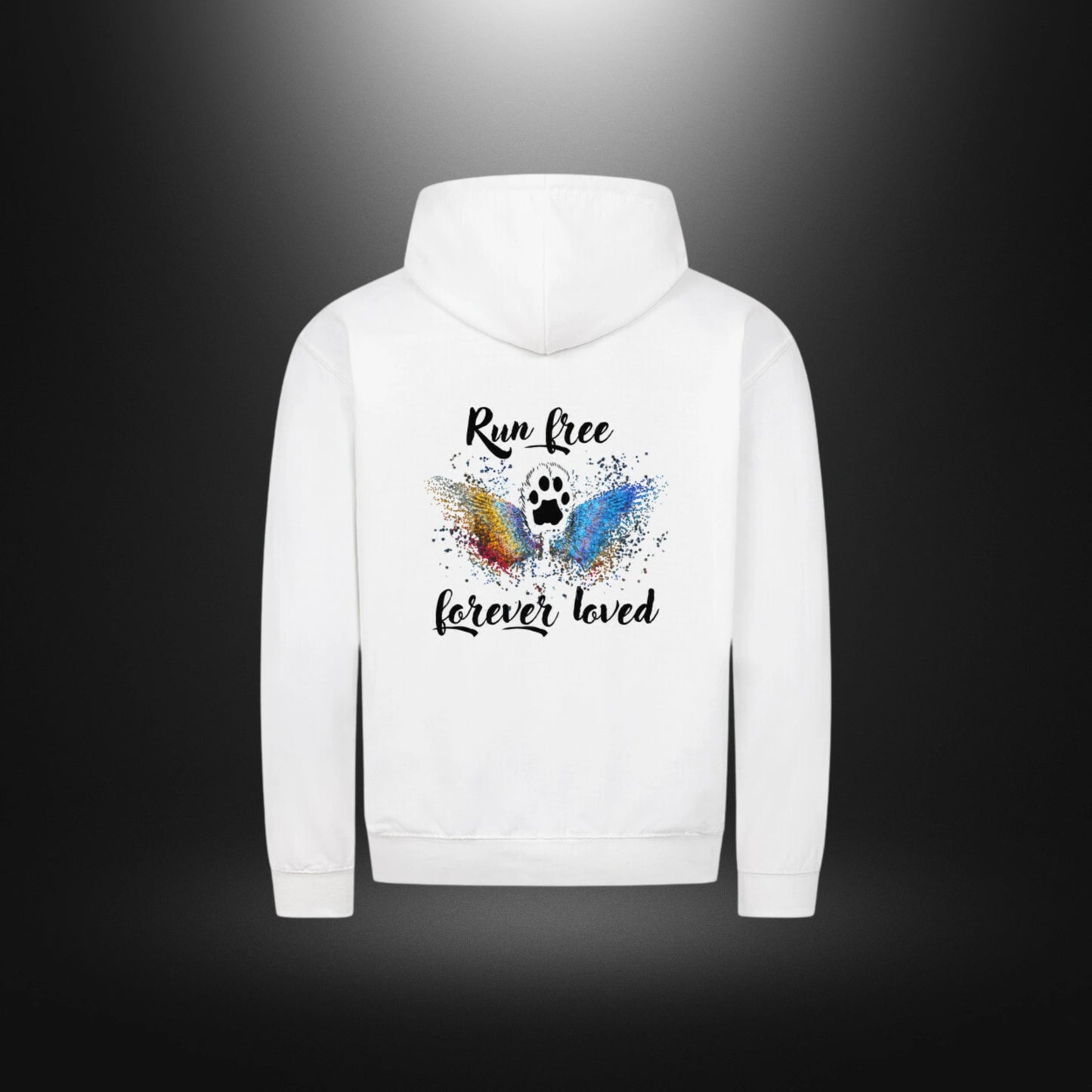 Classic Zipper Hoodie Unisex - Run free forever loved Katze