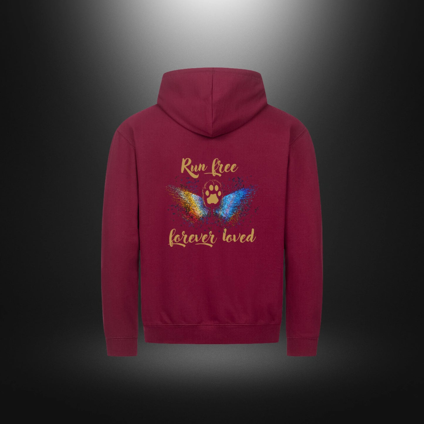 Classic Zipper Hoodie Unisex - Run free forever loved Katze