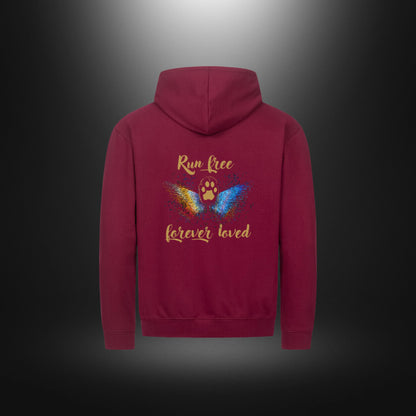 Classic Zipper Hoodie Unisex - Run free forever loved Katze