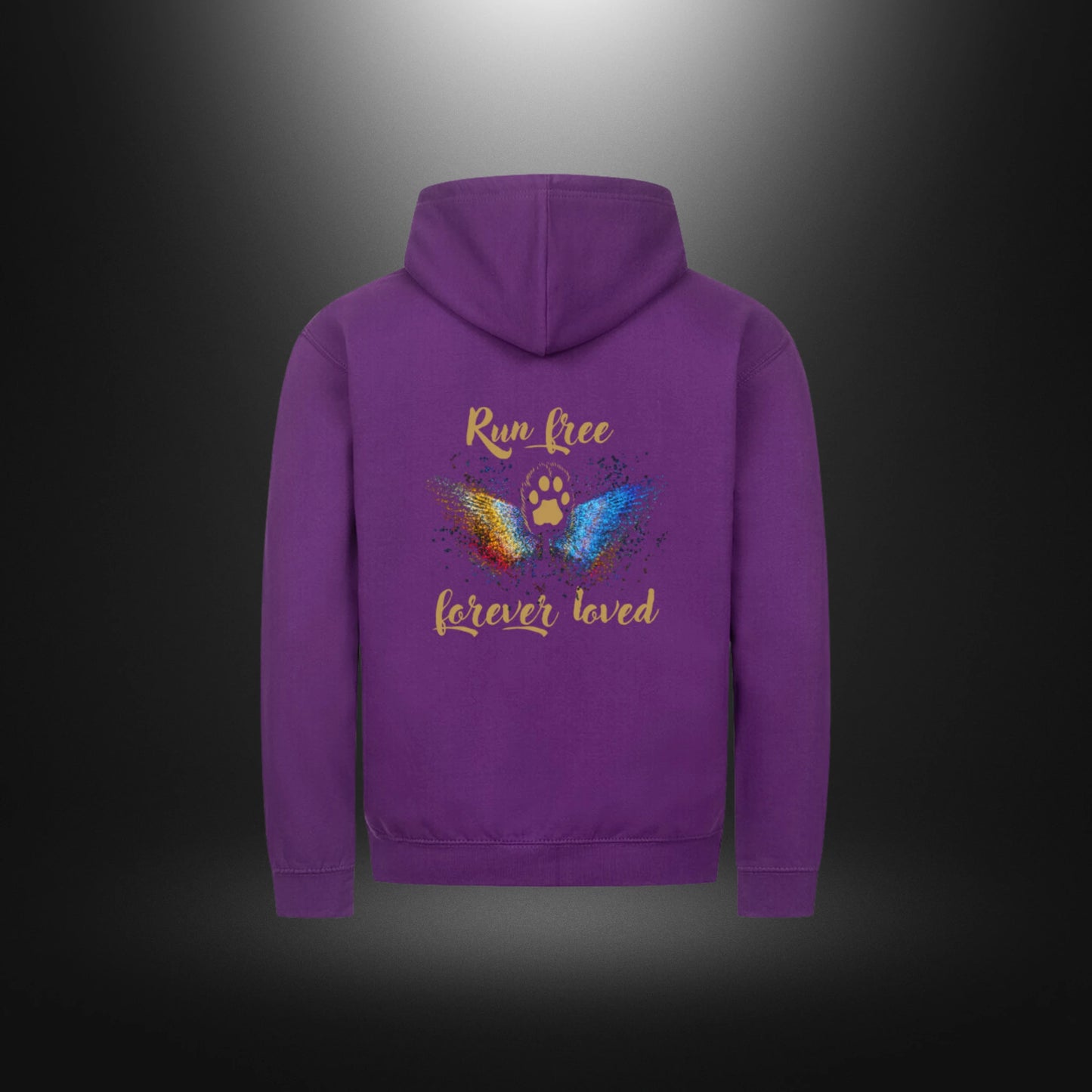 Classic Zipper Hoodie Unisex - Run free forever loved Katze