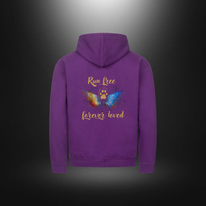 Classic Zipper Hoodie Unisex - Run free forever loved Katze
