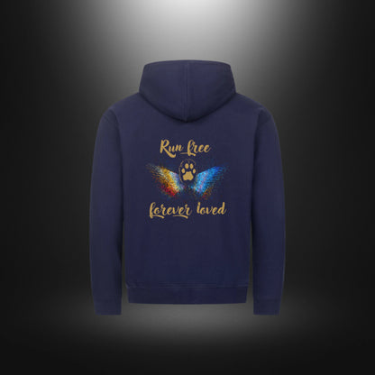Classic Zipper Hoodie Unisex - Run free forever loved Katze