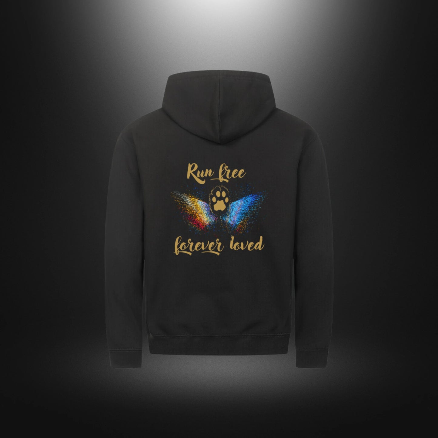 Classic Zipper Hoodie Unisex - Run free forever loved Katze