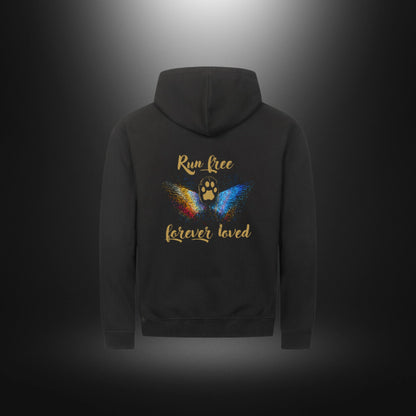 Classic Zipper Hoodie Unisex - Run free forever loved Katze