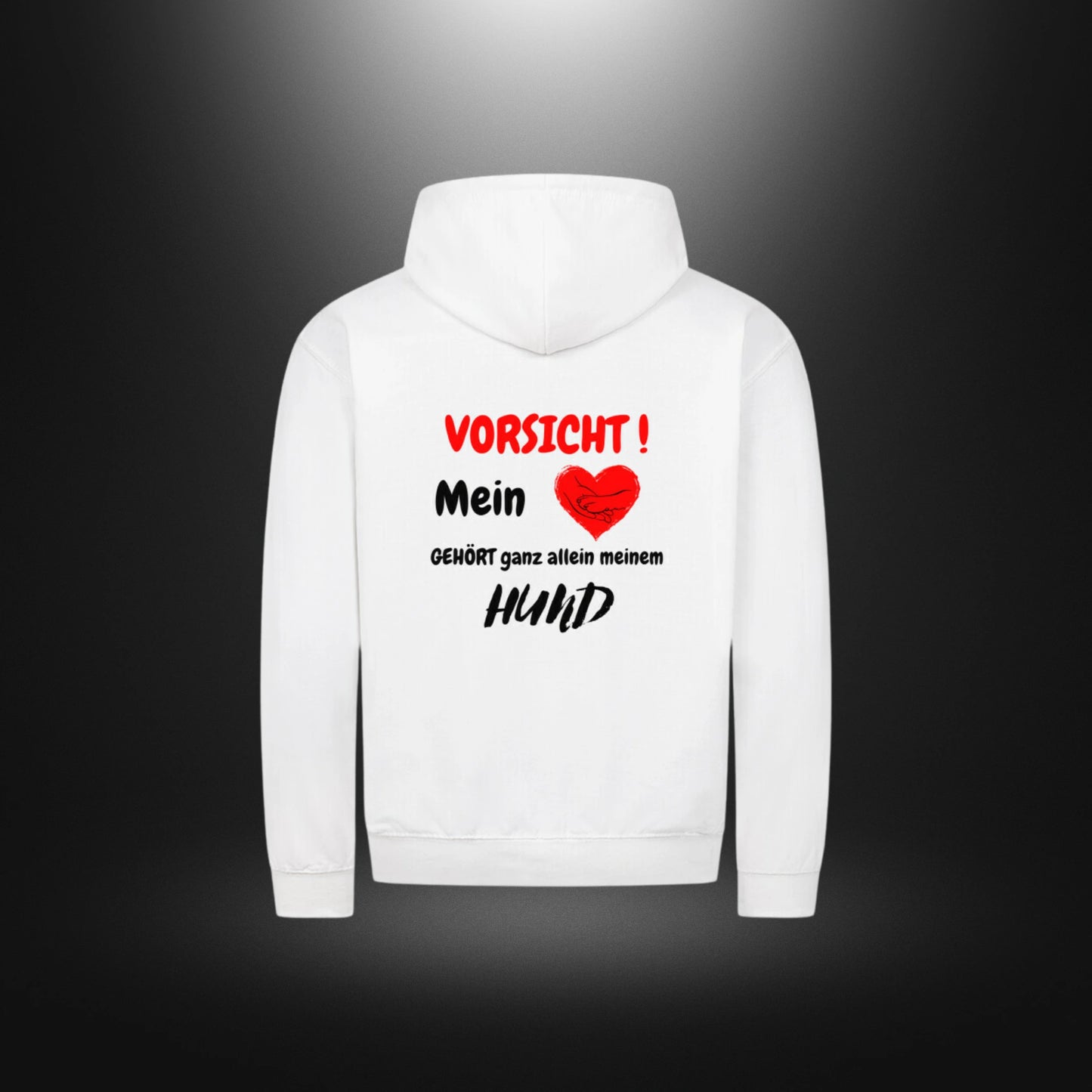 Classic Zipper Hoodie Unisex - VORSICHT ! Mein Herz GEHÖRT ganz allein meinem HUND