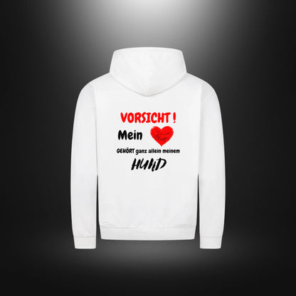 Classic Zipper Hoodie Unisex - VORSICHT ! Mein Herz GEHÖRT ganz allein meinem HUND