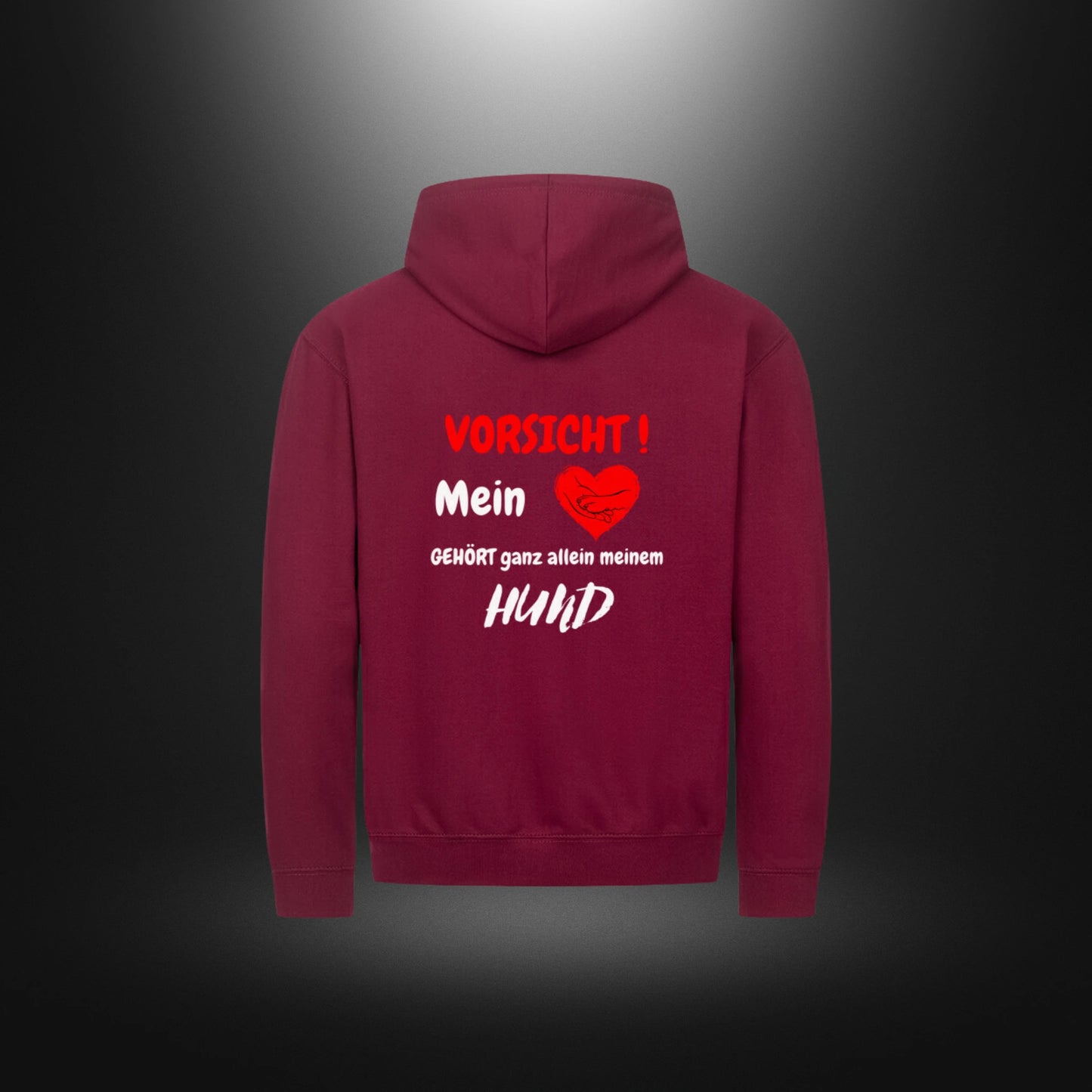 Classic Zipper Hoodie Unisex - VORSICHT ! Mein Herz GEHÖRT ganz allein meinem HUND