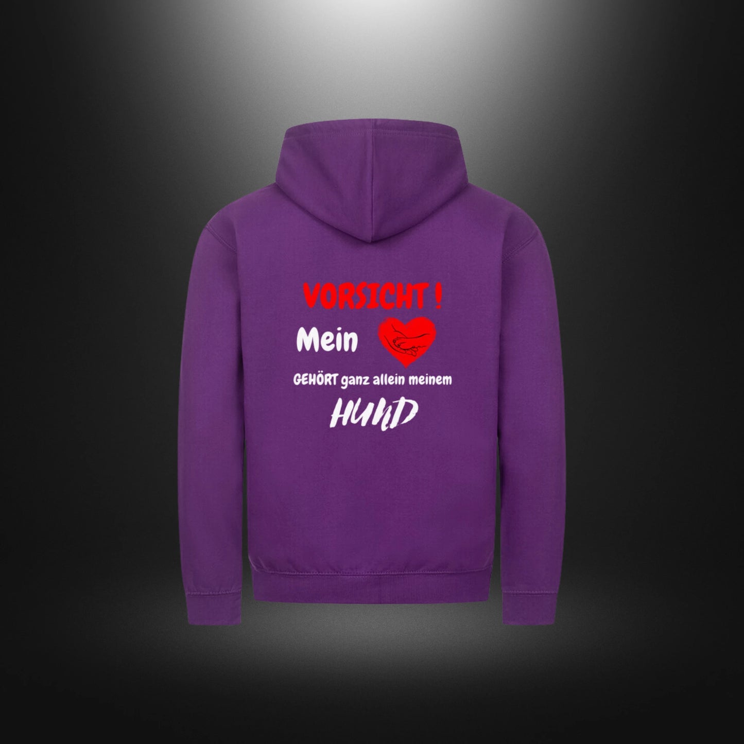 Classic Zipper Hoodie Unisex - VORSICHT ! Mein Herz GEHÖRT ganz allein meinem HUND