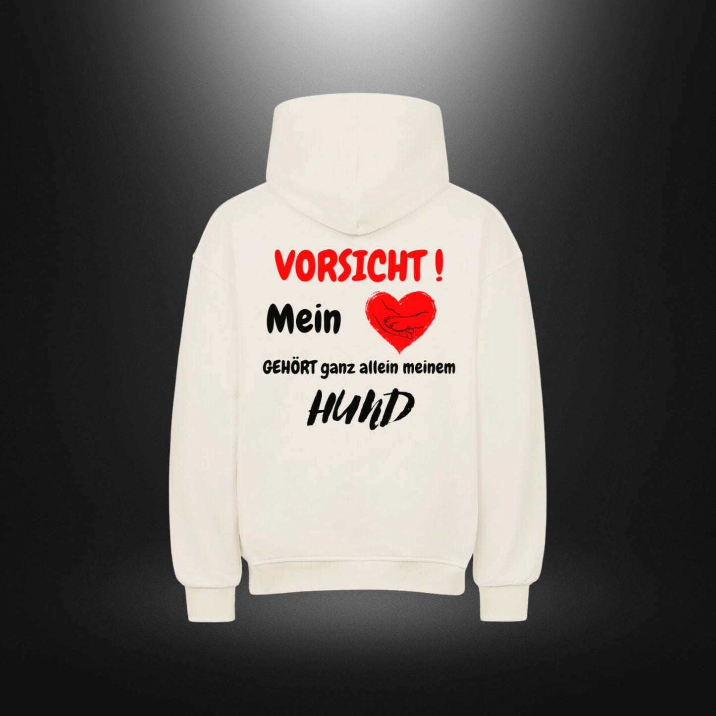 VACANCY Oversized Hoodie - VORSICHT ! Mein Herz GEHÖRT ganz allein meinem HUND