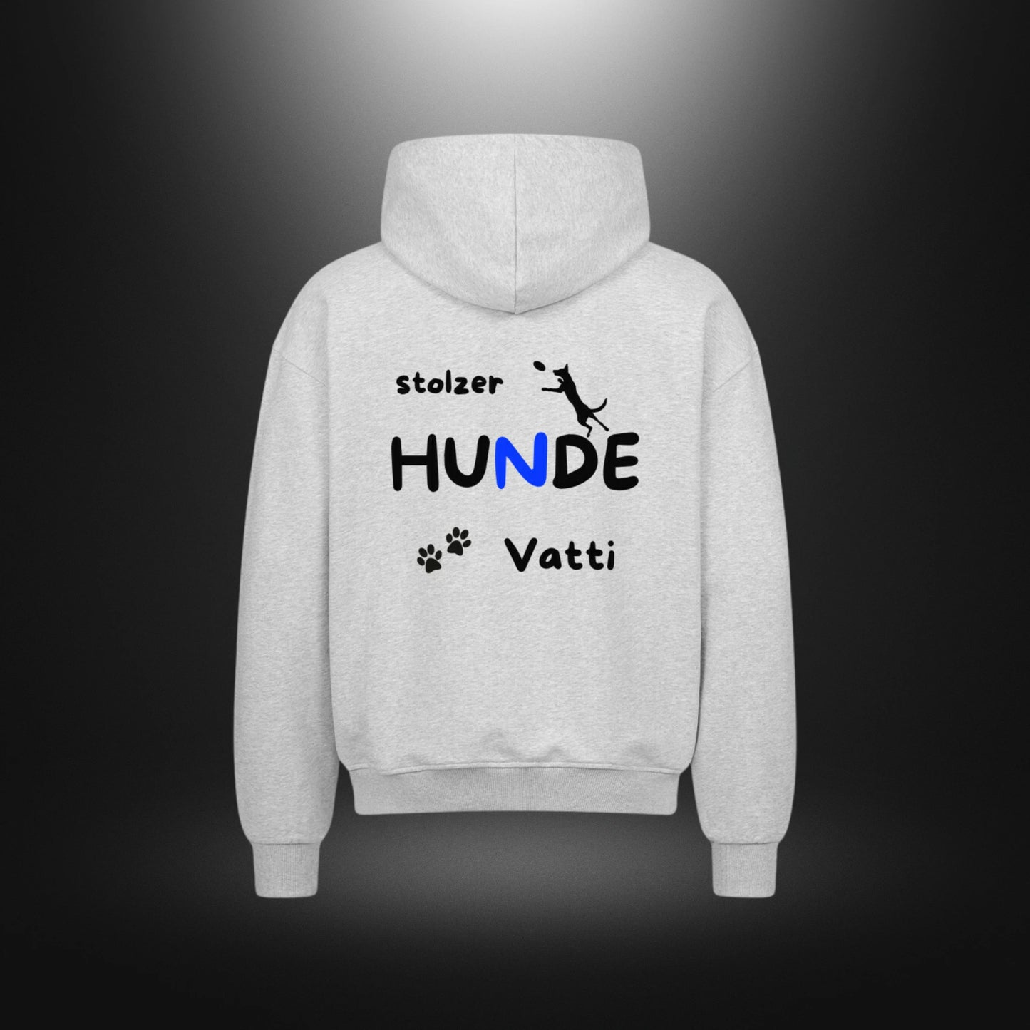 VACANCY Oversized Zipper Hoodie - stolzer HUNDE Vatti
