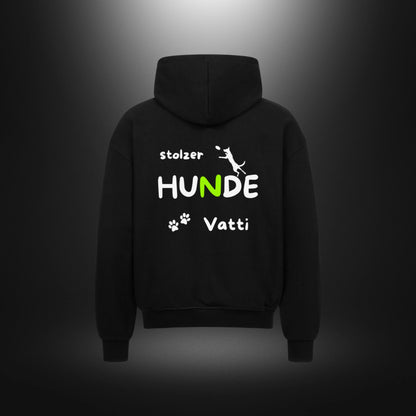 VACANCY Oversized Zipper Hoodie - stolzer HUNDE Vatti